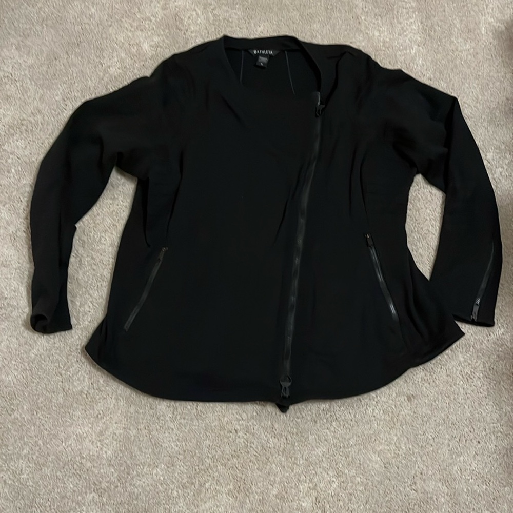 Athleta Black Moto Jacket